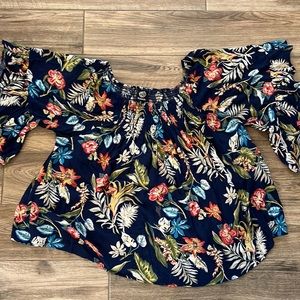 Bobeau tropical floral swing top